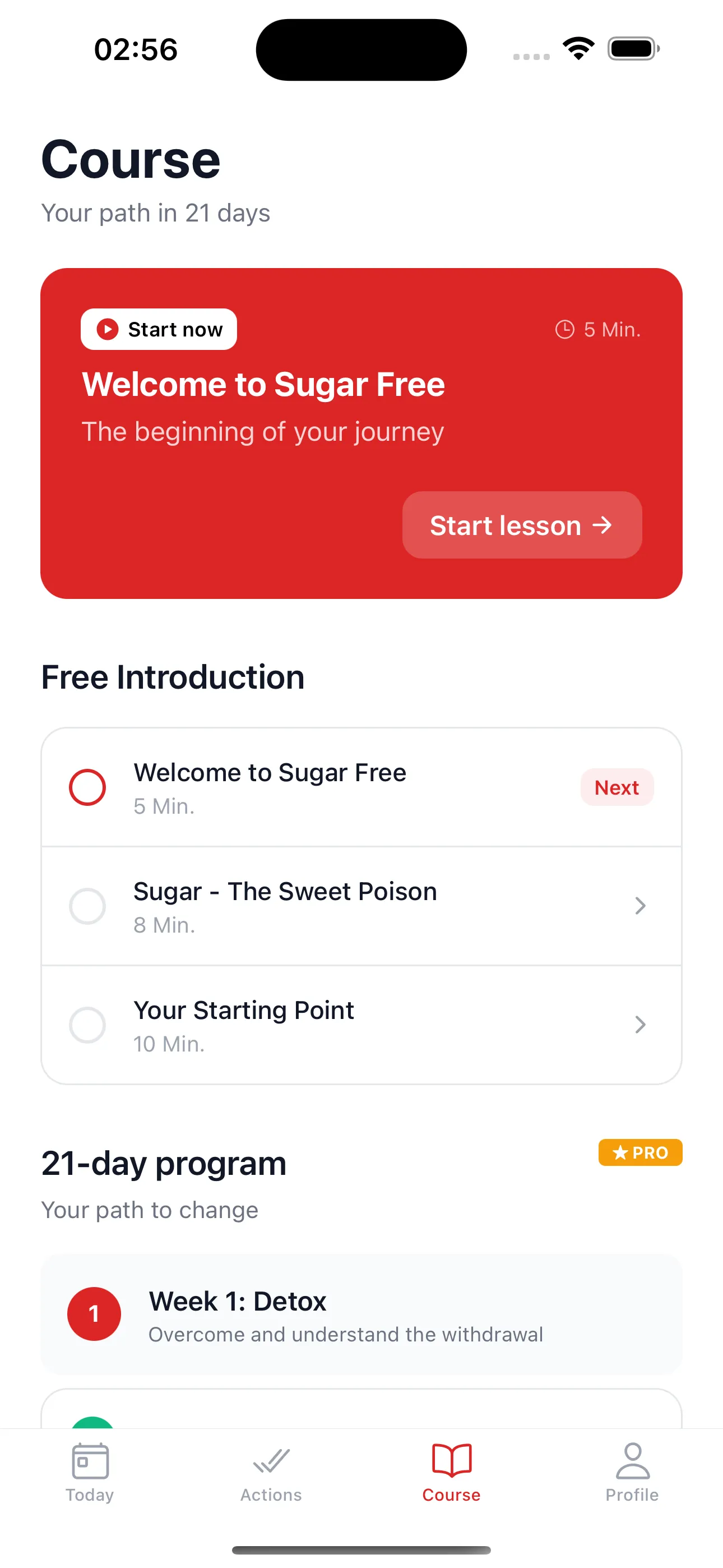 Sugar-Free App
